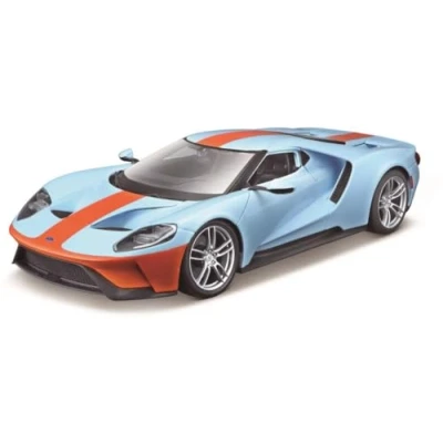 Image of Maisto M31384 2017 Ford GT Classic Super Car 1:18 Scale Incredibly Detailed Die Cast Replica Collectible Model Vehicle 1/18 Special Edition, Blue