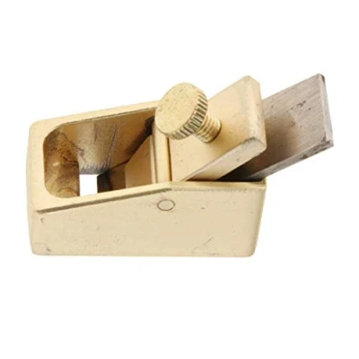 Image of Wood Planer Hand Tool Thumb Plane Mini Trimming for Woodworking Surface Smoothing Edge (M,Golden)