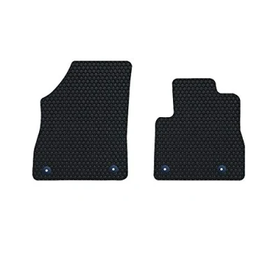 Image of Nicoman Hex Fully Tailored Car Mats Fit (2016 present Astra K Hatchback) (Front Set 2 Piece,Black)