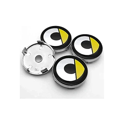 Image of HEYCE 4Pcs wheel Center Caps Hub Centre Cover 60mm for Smart Fortwo Forfour 450 451 454 453