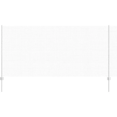 Image of vidaXL Welded Wire Fence with 10 U Posts Silver 1.2x10 m Steel