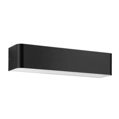 Image of Eglo LED Wall Light Sania 4, Indoor uplighter downlighter, lamp Made of Aluminium in Black and White, Spotlight for Hallway Living Room, Warm 36.5 x 8 cm