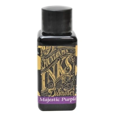 Image of Diamine 30ml Majestic Purple fountain pen ink bottle