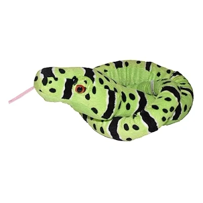 Image of Wild Republic Snake Plush, Stuffed Animal, Plush Toy, Gifts for Kids, Green Rock Rattlesnake 54 Inches