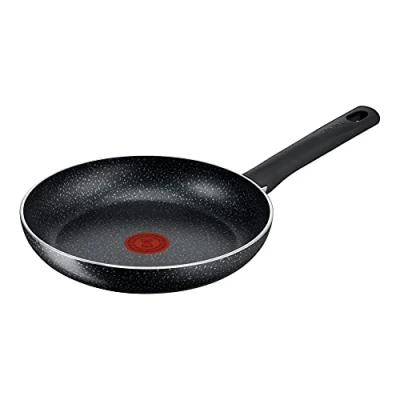 Image of Tefal C2670623 Start Easy 28 cm Frypan, Aluminium, Titanium Non Stick Coating, Thermo Signal, Technology, Black