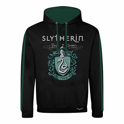 Image of Harry Potter Property Of Slytherin (Contrast Pullover) Hoodie XL Black