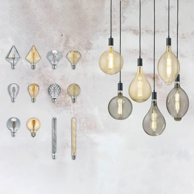 Image of Trio Lighting LED globe bulb E27 6 W 2,700 K amber