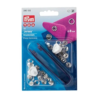 Image of Prym PRYM_390100 1 Non sew Fasteners Jersey Brass, Metal, 14 x 9.3 2.5 cm