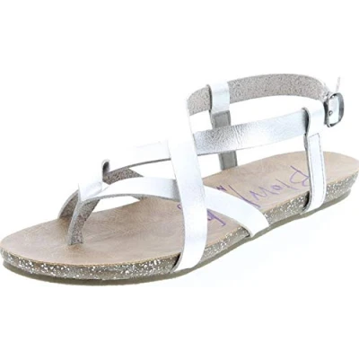 Image of Blowfish Womens Granola Sandal, Silver Dyecut Pu, 5.5 UK