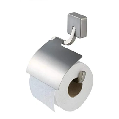 Image of Tiger Impuls Toilet Roll Holder, Zamac, Stainless Steel Brushed, 13.5 x 17.9 2.7 cm
