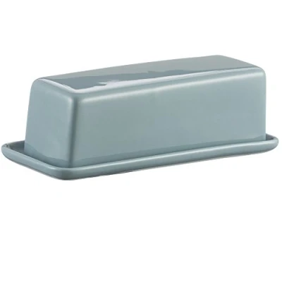 Image of Mason Cash 2001.986 Butter Dish, Stoneware, Turquoise
