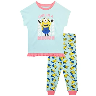 Image of MINIONS Girls Pyjamas Multicolour 6 7 Years
