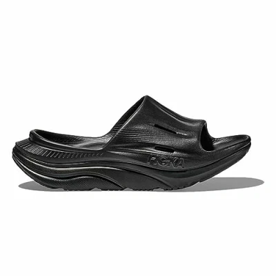 Image of HOKA ONE Men&#039;s ORA Recovery Slide 3 Slippers, Black, 9.5 UK