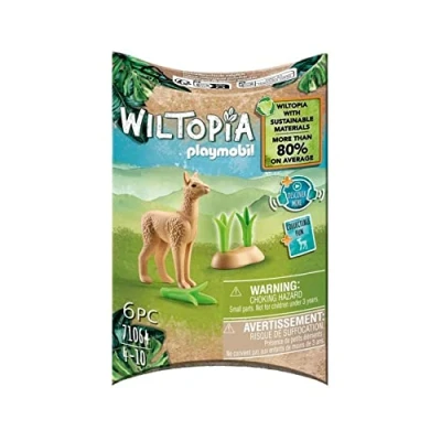 Image of Playmobil 71064 Wiltopia Baby Alpaca, Animal Toy, Sustainable Toys, Fun Imaginative Role Play, PlaySets Suitable for Children Ages 4+