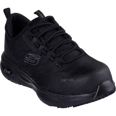 Image of Skechers Women&#039;s Arch Fit SR Ebinal Fire and Safety Boot, Black, 8 UK