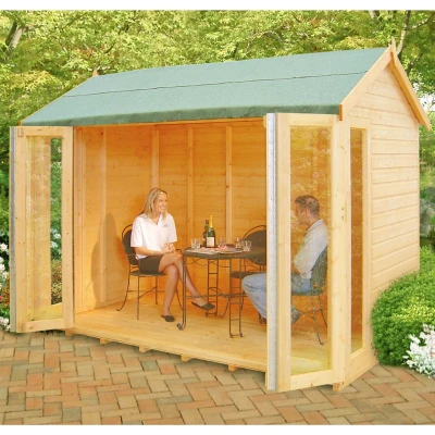 Image of 10&#039;3 x 8&#039;4 Shire Blenheim Wooden Summerhouse
