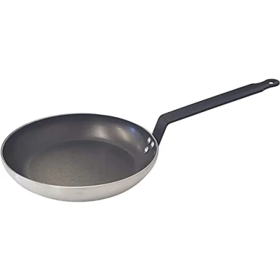 Image of Chabrias Professional Heavy Duty Non Stick Frying Pan 4mm Aluminium Black/Silver Made in England (28cm)