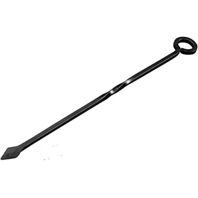 Image of Fireplace Tools Poker Shovel Brush Tongs Fork Chestnut Roaster Black Cast Iron Fireside Companion Set (Poker)