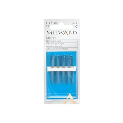 Image of Milward Sharps Hand Sewing Needles, Steel, No.7, Silver