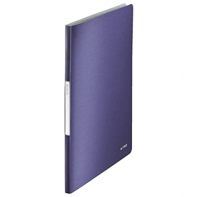 Image of Leitz A4 Display Book, 20 Pockets, 40 Sheet Capacity, Transparent Titan Blue, Style Range, 39580069