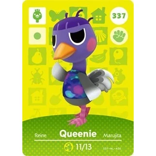 Image of Queenie Nintendo Animal Crossing Happy Home Designer Series 4 Amiibo Card 337