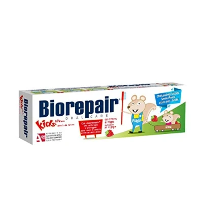 Image of 2pcs biorepair juniour kids microrepair toothpaste 50ml (pack of two) protect enamel &amp; REPAIR from acid erosion and plaque files cracks / holes safe 0 6ys