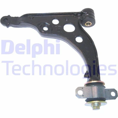 Image of 1331938080, 1339465080 Suspension Arm DELPHI TC1284 without ball joint Left, Lower Trailing Cast Steel PEUGEOT: Boxer Platform / Chassis