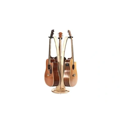 Image of Ruach GS 1 Triple Acoustic/Electric Guitar Stand Birch