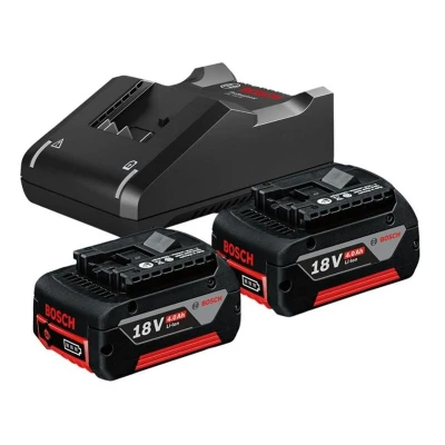 Image of Bosch 18V Battery Starter Set, 2 X GBA 4.0AH Coolpack &amp; GAL 40 Charger