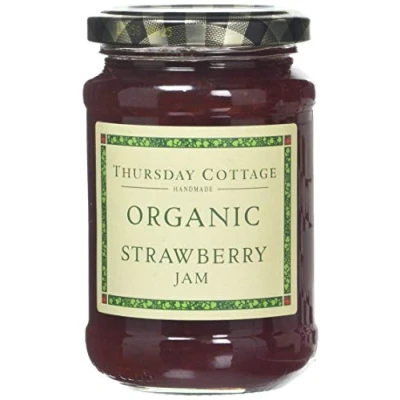 Image of Thursday Cottage Strawberry Jam Organic 4 X 340G
