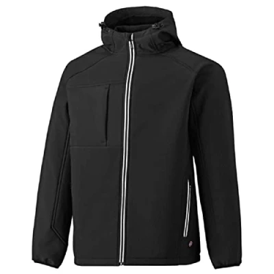 Image of Mens Dickies Waterproof Jacket Breathable Windproof Fleece Lined Hood SOFTSHELL Warm 7023 (XXL)