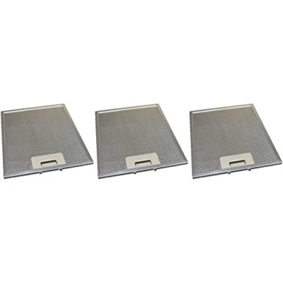 Image of Ufixt 3 x Cooker Hood Metal Mesh Grease Filter for Kitchen Extractor Fan Vent 231mm 276mm