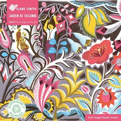 Image of Adult Sustainable Jigsaw Puzzle Clare Curtis: Jardin de Suzanne: 1000 Pieces. Ethical, Sustainable, Earth Friendly