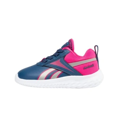 Image of Reebok Baby Girls Rush Runner 5 SYN TD Sneaker, UNIBLU/Pewter/SEPRPI, UK Child