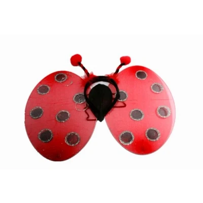 Image of Red Ladybird Fair Wings and Deeley Boppers