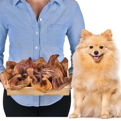 Image of Pig Ears (S 20 Pieces) Dog Treats Dogs for Bones Chews Large