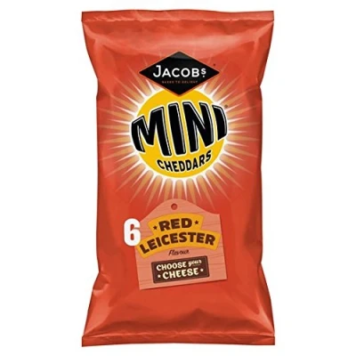Image of Jacob&#039;s Mini Cheddars Red Leicester 7 Pack x 25g
