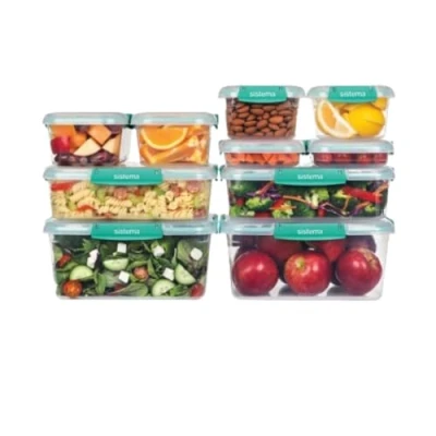 Image of slamtech Klip IT Plus Food Storage Set, 10 Piece Eco Friendly Box