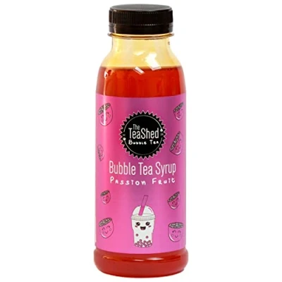 Image of THE TEASHED Passion Fruit Bubble Tea Syrup 330ml 11 Servings Use with popping boba juice pearls By