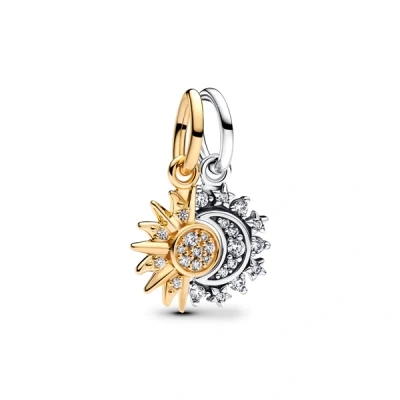 Image of Pandora Splittable Sun &amp; Moon Dangle Charm