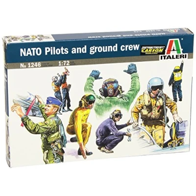 Image of Italeri ITA1246 NATO Pilots and Ground Crews Model kit, Unpainted