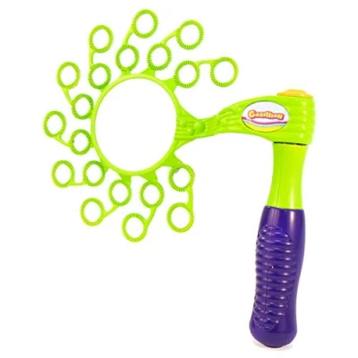 Image of Gazillion premium Spinnin&#039; Bubble wand I Spin the to create a flurry of Bubbles Includes safe non toxic 4oz (115ml) solution Outdoor Gifts &amp; Toys For kids aged 3+