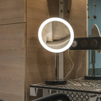 Image of SLV Maganda LED table mirror round adjustable CCT