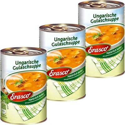 Image of Erasco Hungarian Goulash Soup Fine with Delicate Meat 390 ml Pack of 3