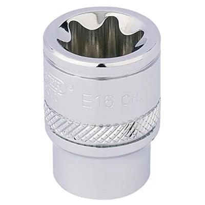 Image of Draper TX STAR� Socket, 3/8&quot; Sq. Dr., E16