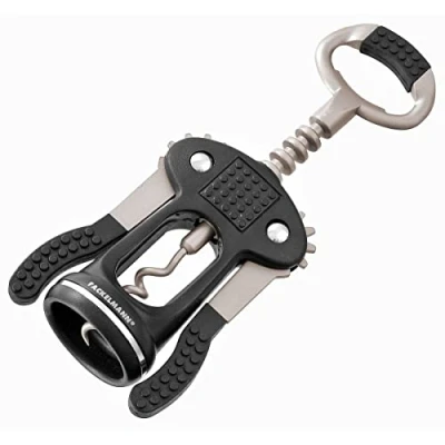 Image of Fackelmann Corkscrew and Bottle Opener, Grey/Black, 17 x 12 4 cm