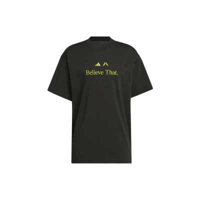 Image of adidas Performance ANT Believe Print Tshirt, Men&#039;s, Size: XS, Black preloved lime