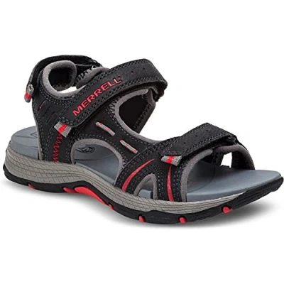 Image of Merrell Boys &amp; Girls Panther Quick Drying Leather Walking Sandals