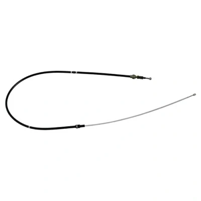 Image of 6Q0609721C, 6Q0609721F, 6Q0609721K Brake Cable FEBI BILSTEIN 24518 Left Rear, Right Rear 1643mm SKODA: Fabia I Hatchback, 2, 2