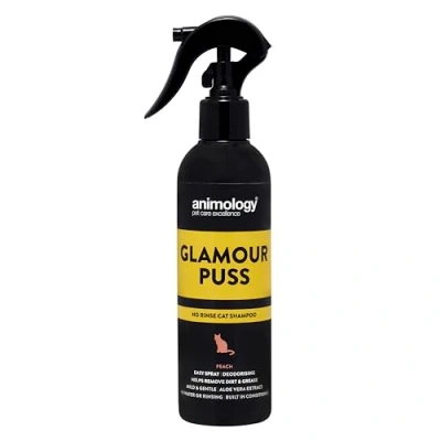 Image of Animology Glamour Puss No Rinse Cat Shampoo, Peach, 250 ml